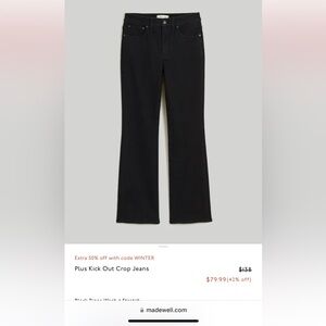 Plus Kick Out Crop Jeans